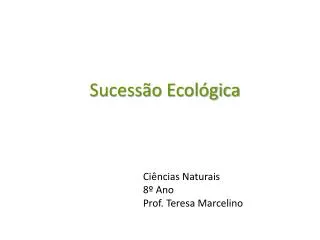 sucess o ecol gica