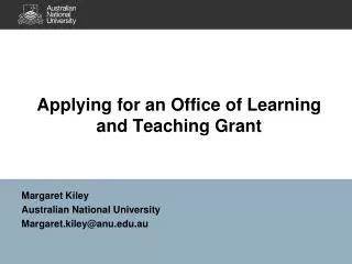 Applying for an Office of Learning and Teaching Grant