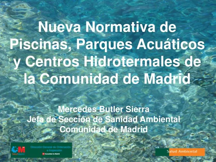nueva normativa de piscinas parques acu ticos y centros hidrotermales de la comunidad de madrid