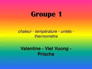 groupe 1