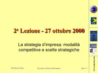 2 a lezione 27 ottobre 2000