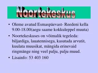 noortekeskus