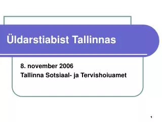 ldarstiabist tallinnas