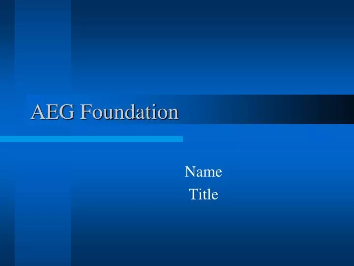 aeg foundation