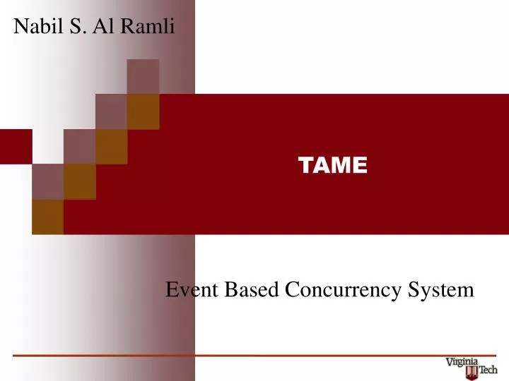 event based concurrency system
