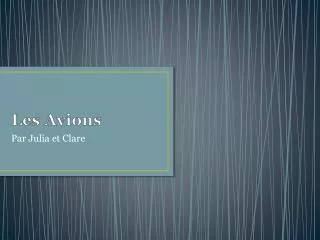 les avions