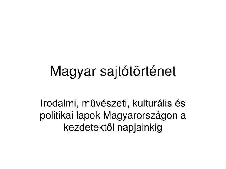 magyar sajt t rt net