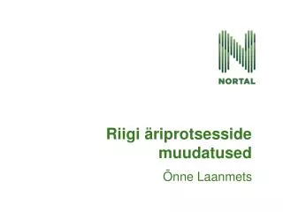 Riigi äriprotsesside muudatused