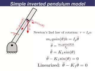 Simple inverted pendulum model
