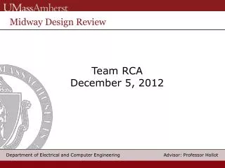 Team RCA December 5, 2012