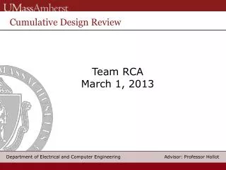 Team RCA March 1, 2013