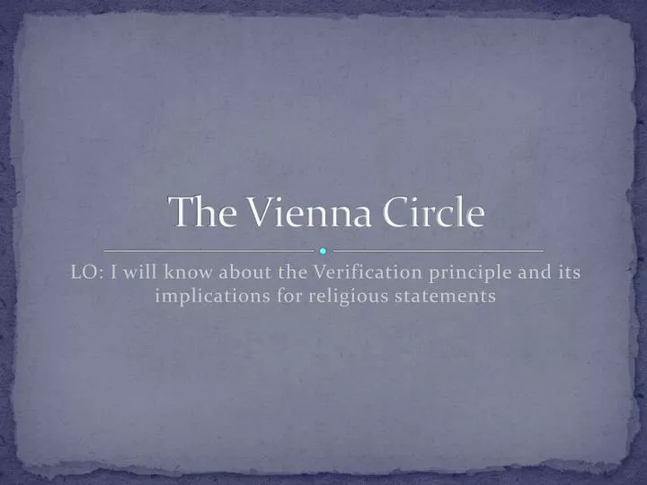 the vienna circle