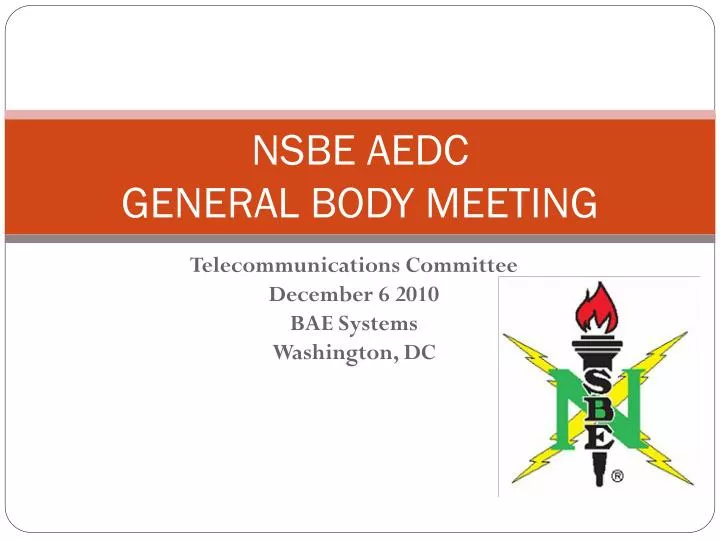 nsbe aedc general body meeting