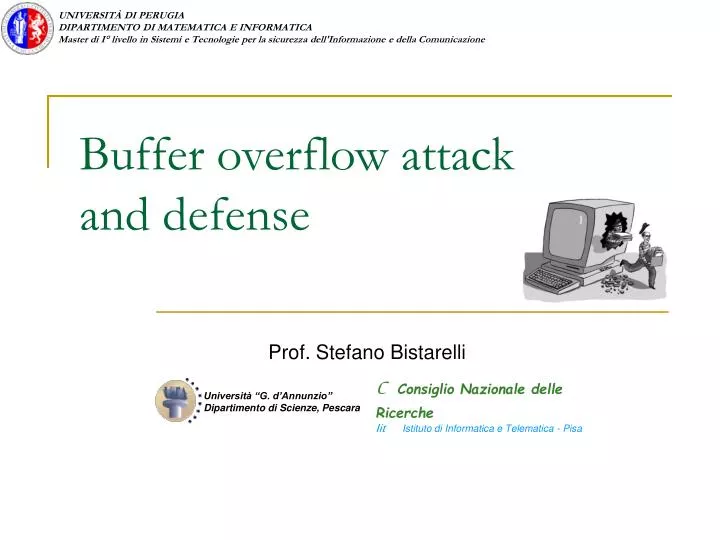buffer overflow attack and defense