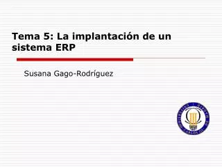 tema 5 la implantaci n de un sistema erp