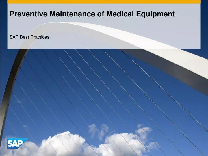 preventive maintenance of medical equipment