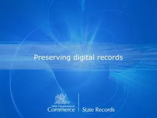 Preserving digital records