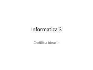 informatica 3