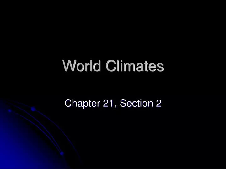 world climates