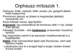 orpheusz m toszok 1