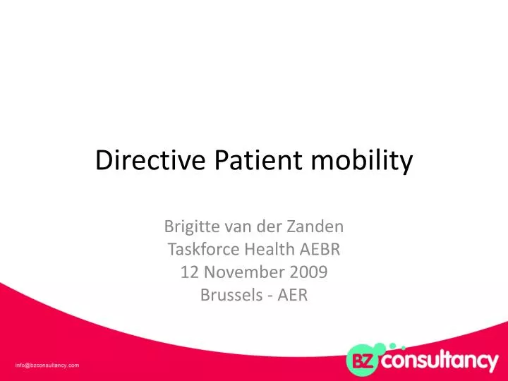 directive patient mobility