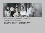 BLOCs 3 et 4. 	DIRECTION - slide 1