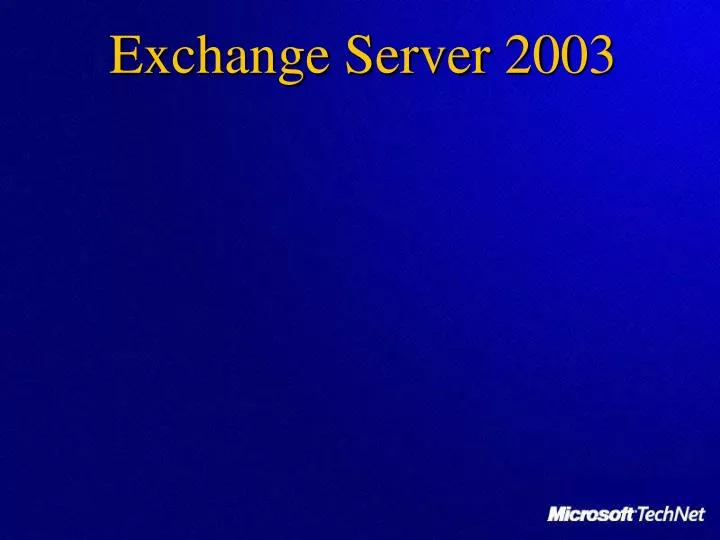 exchange server 2003