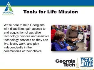 Tools for Life Mission