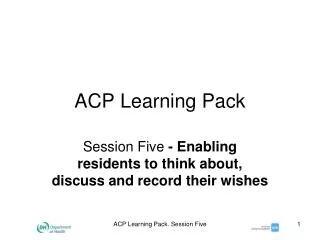 ACP Learning Pack