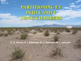 PARTITIONING ET INTO E AND T USING CHAMBERS