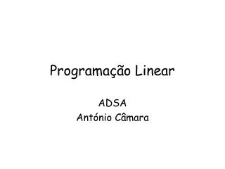 programa o linear