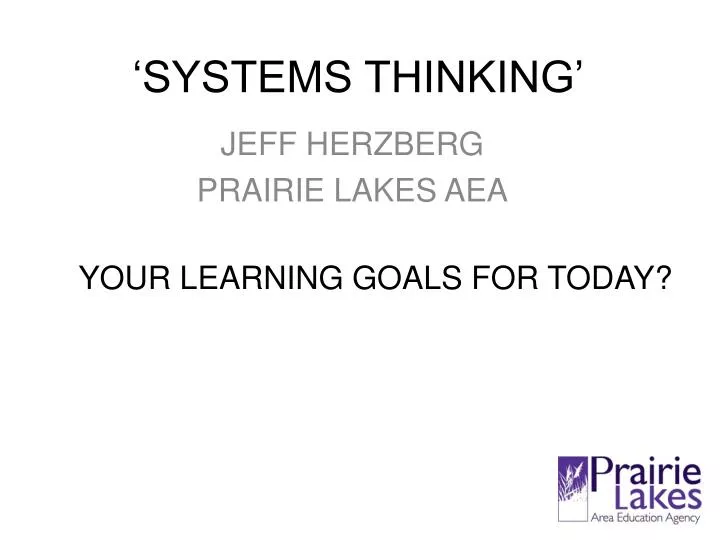 systems thinking