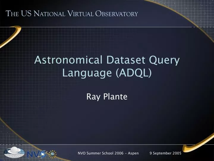 astronomical dataset query language adql