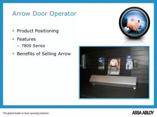 Arrow Door Operator