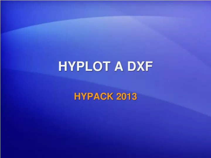 hyplot a dxf