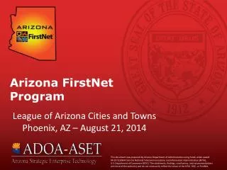 Arizona FirstNet Program