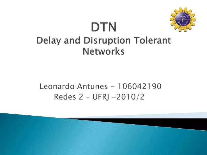 dtn delay and disruption tolerant networks