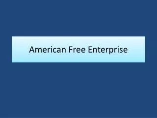 american free enterprise