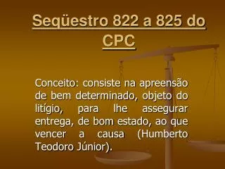 seq estro 822 a 825 do cpc