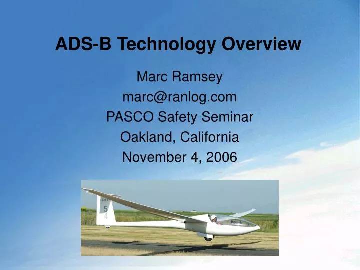 ads b technology overview