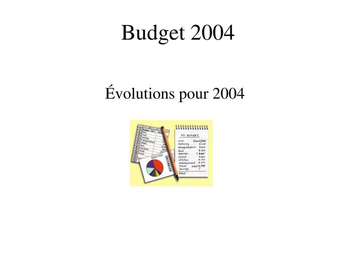 budget 2004