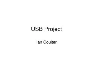 USB Project