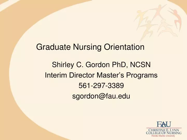 graduate nursing orientation