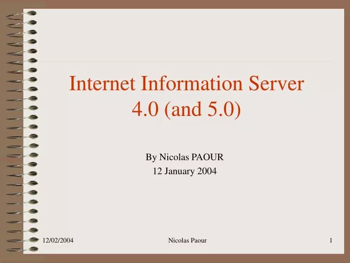 internet information server 4 0 and 5 0