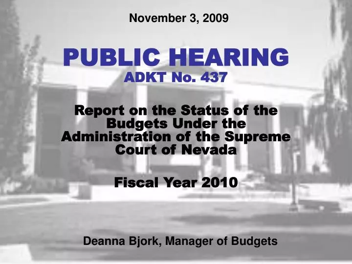 public hearing