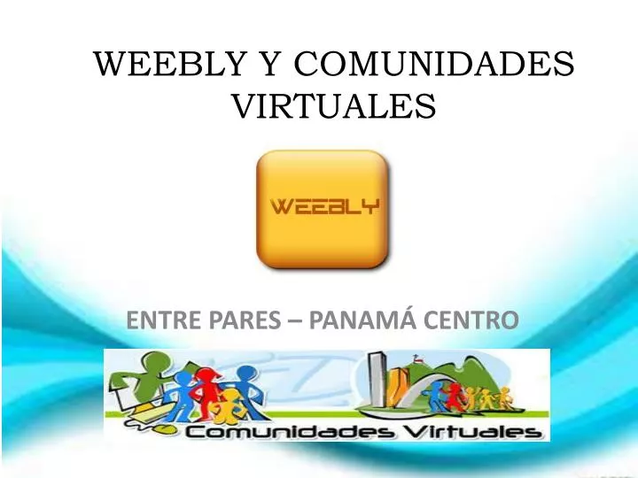 weebly y comunidades virtuales