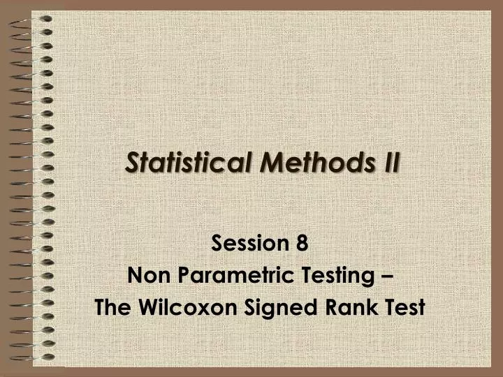 statistical methods ii