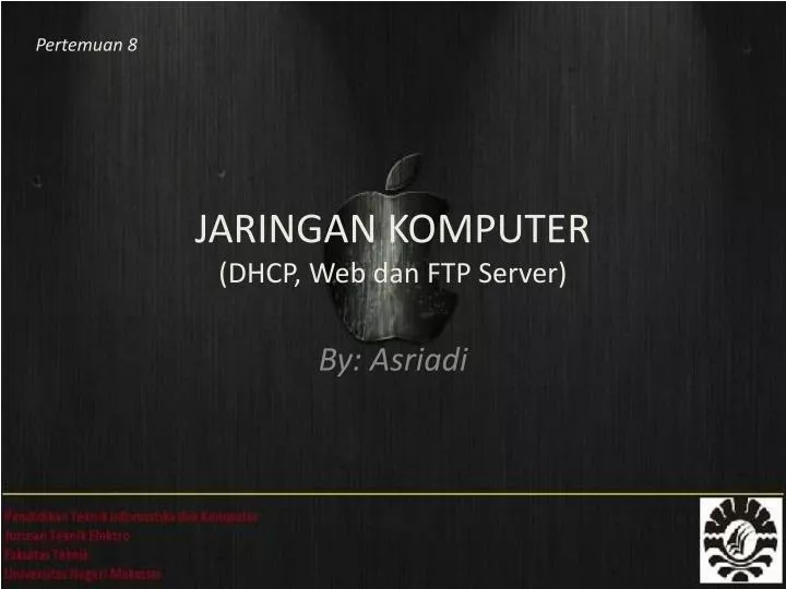 jaringan komputer dhcp web dan ftp server