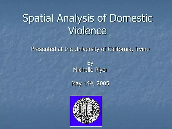 spatial analysis of domestic violence