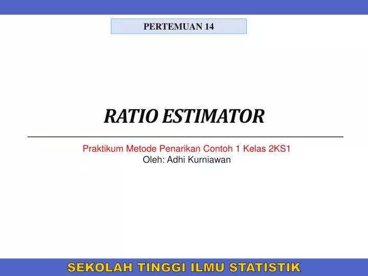 ratio estimator